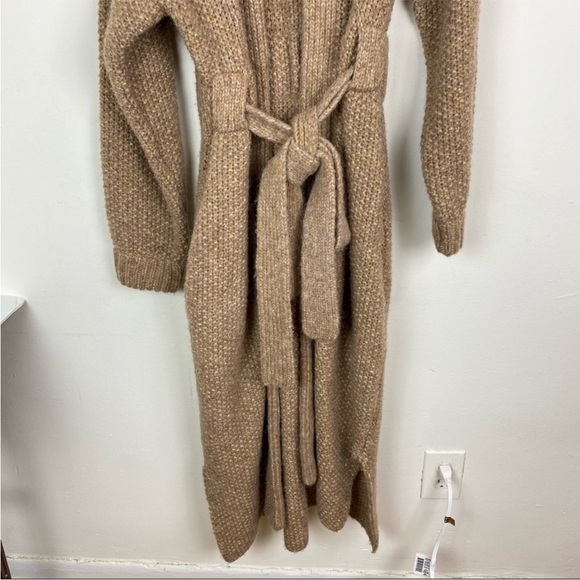 NEW Lunya Chunky Knit Wool Alpaca Blend Belted Robe L/XL Quiet Luxury Minimalist - Picture 5 of 16